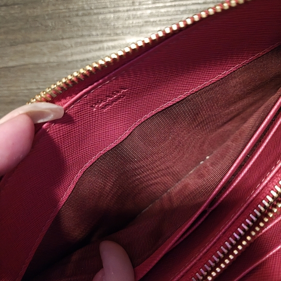 Prada Pink Saffiano Leather Long Zip Continental Wallet - Picture 6 of 11